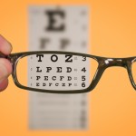 Vision Of Eyechart With Glasses