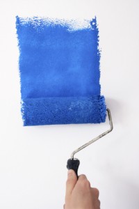 Blue Paint Roller