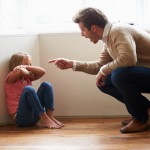 Father Shouting At Young Daughter